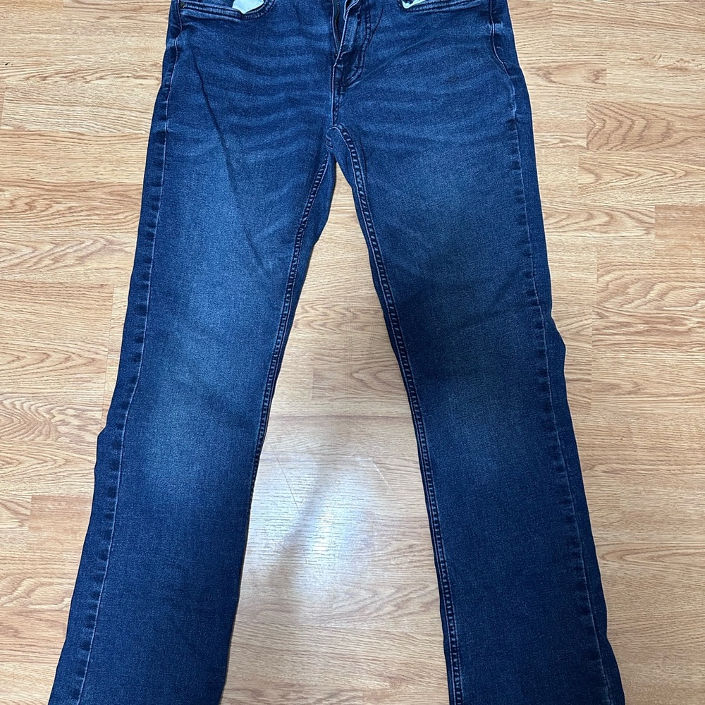 Classic Bootcut Jeans in Dark Blue